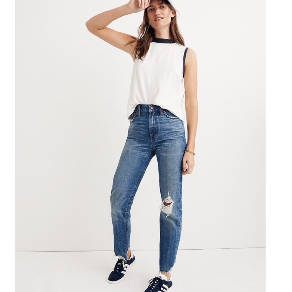 Madewell Perfect Summer Jean Destructed Edition